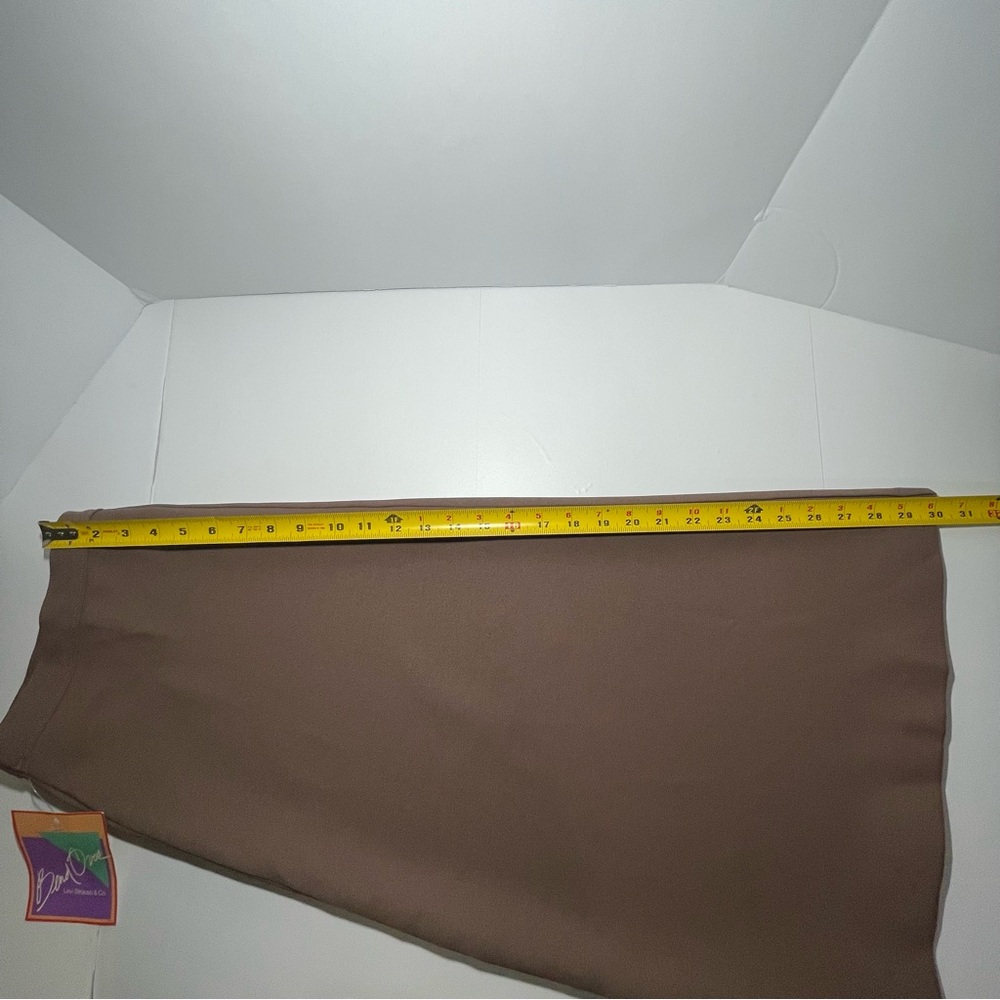 NWT Vintage Levi Strauss Bend Over Skirt Brown Pull-On Size 38 / 22W - Picture 8 of 8